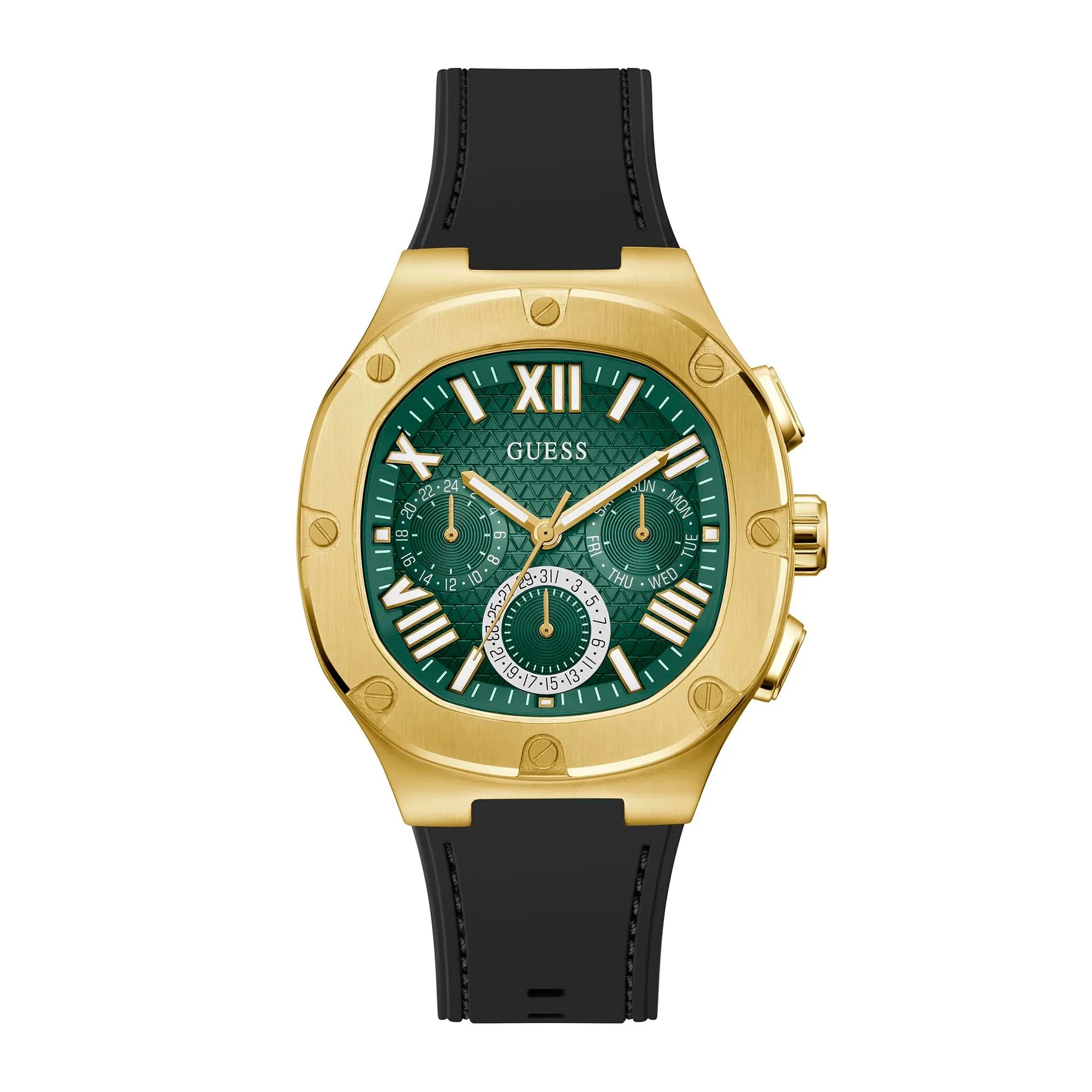 Guess Men's Watch Gold Tone Case Quartz
