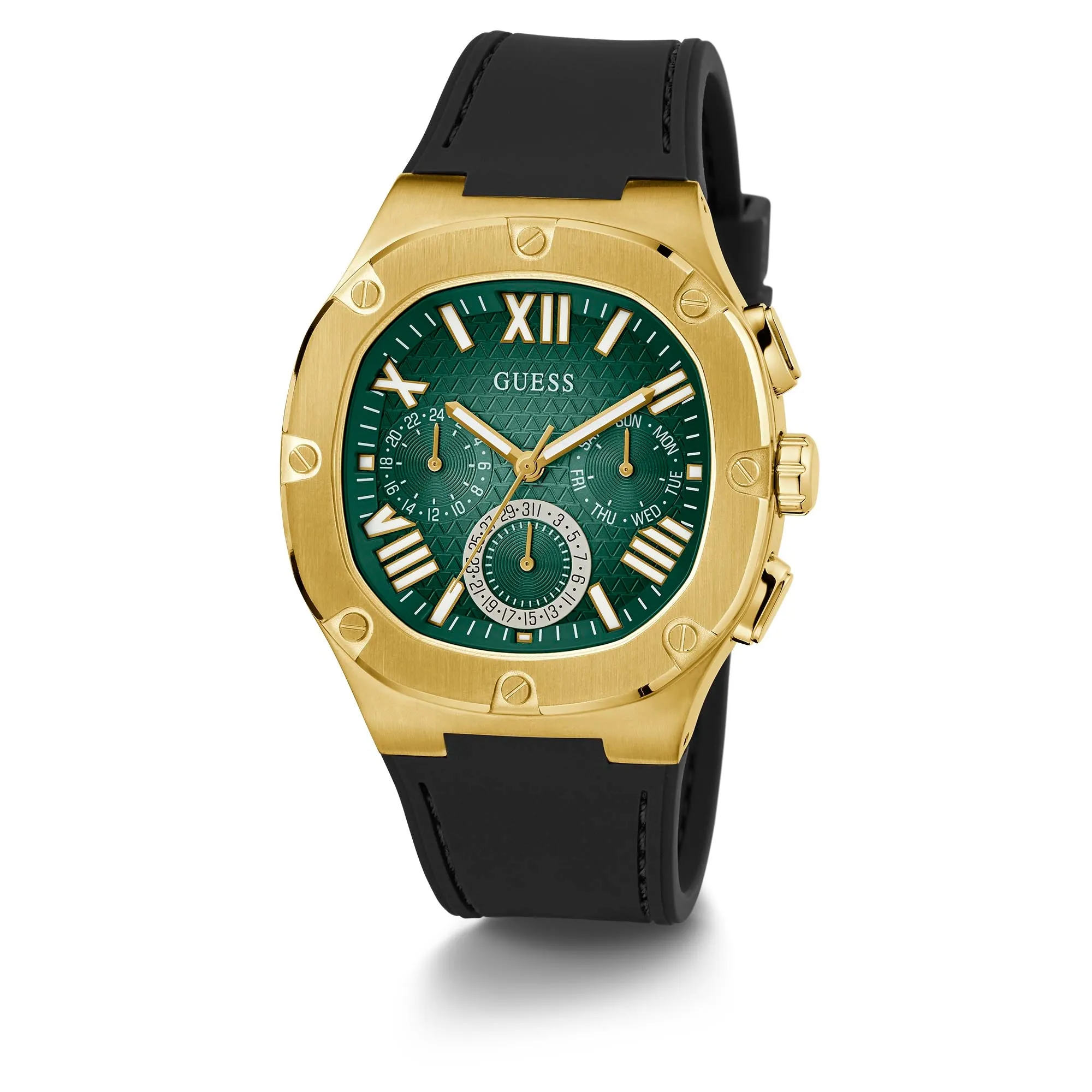 Guess Men's Watch Gold Tone Case Quartz