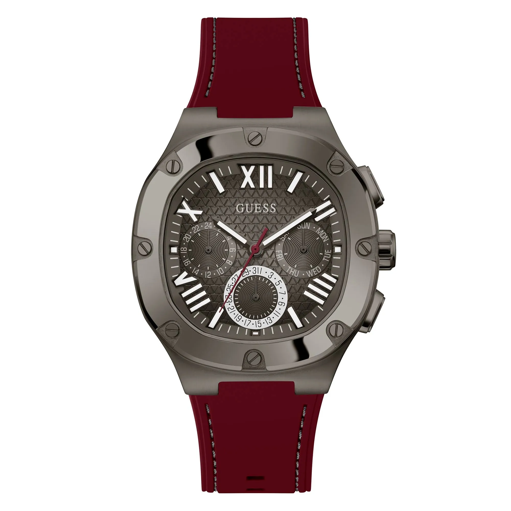 Guess Men's Watch Gunmetal Tone Case Quartz