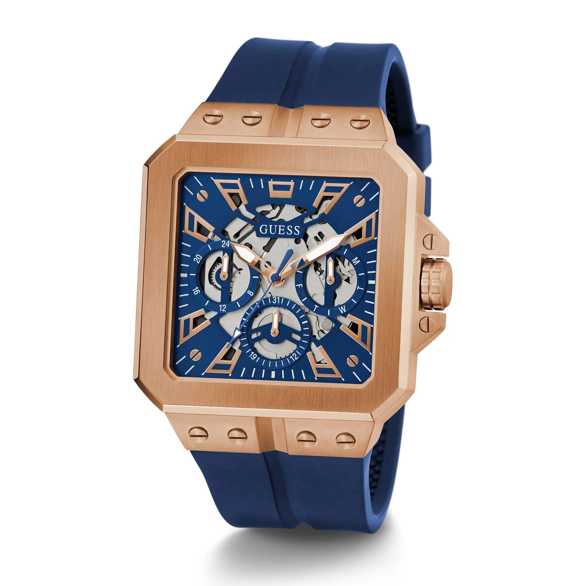 Guess Men's Watch Rose Gold Tone Case Quartz
