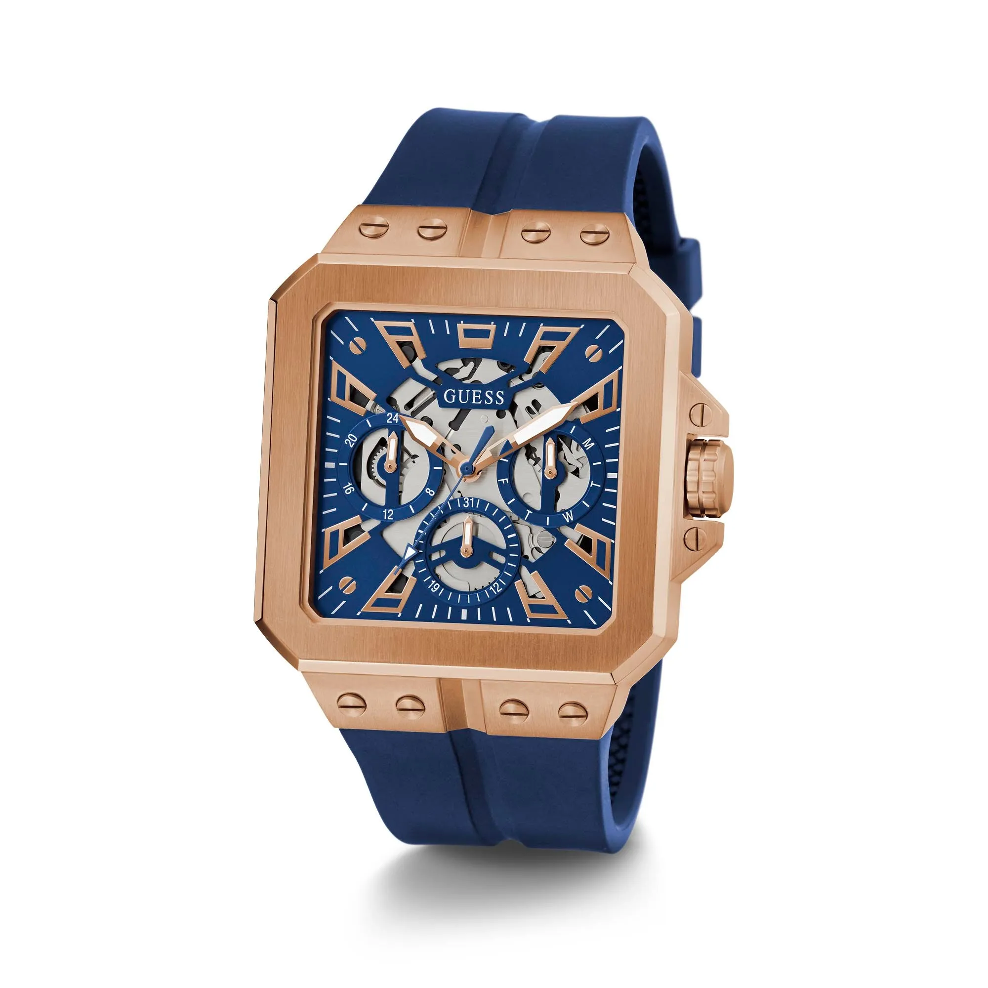 Guess Men's Watch Rose Gold Tone Case Quartz