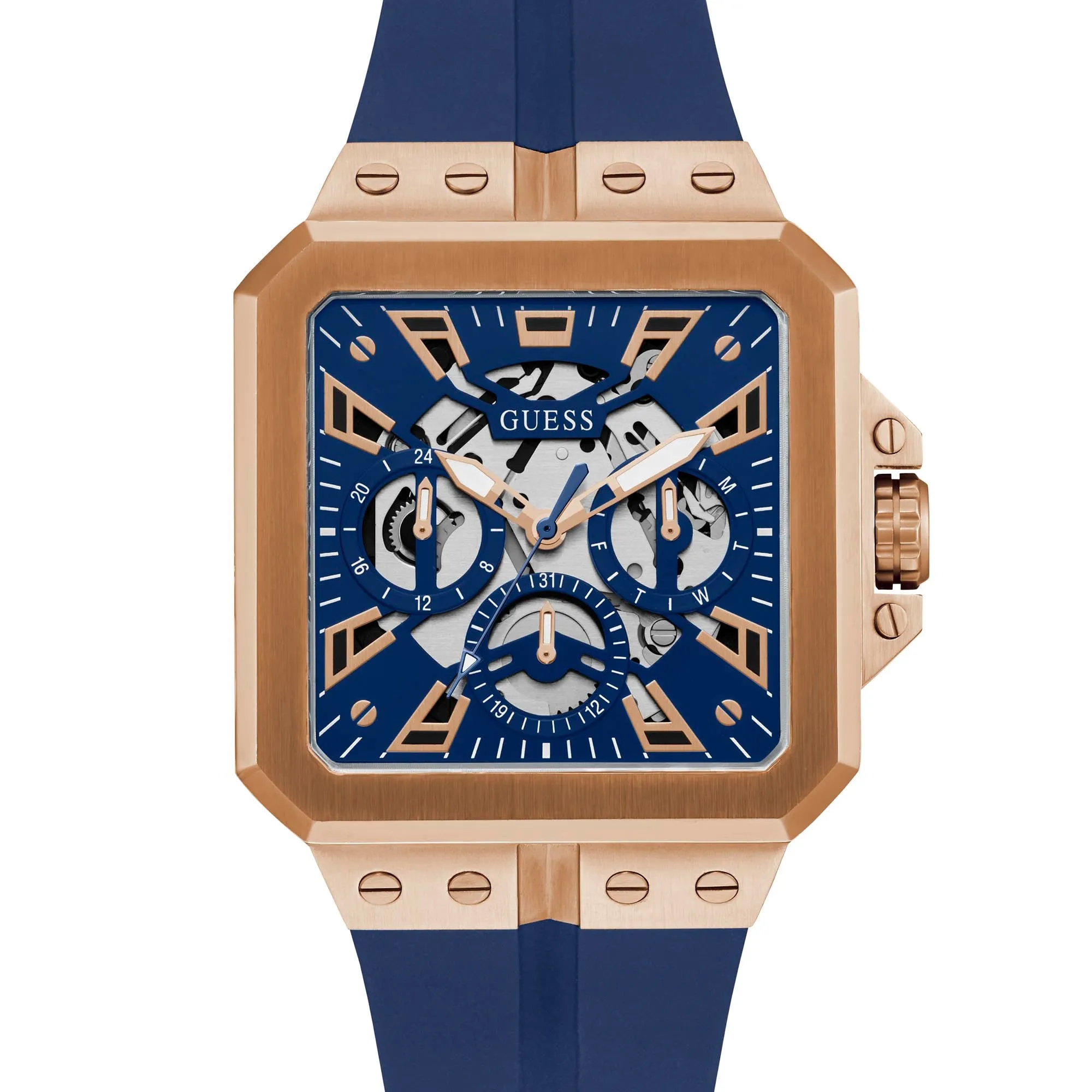 Guess Men's Watch Rose Gold Tone Case Quartz