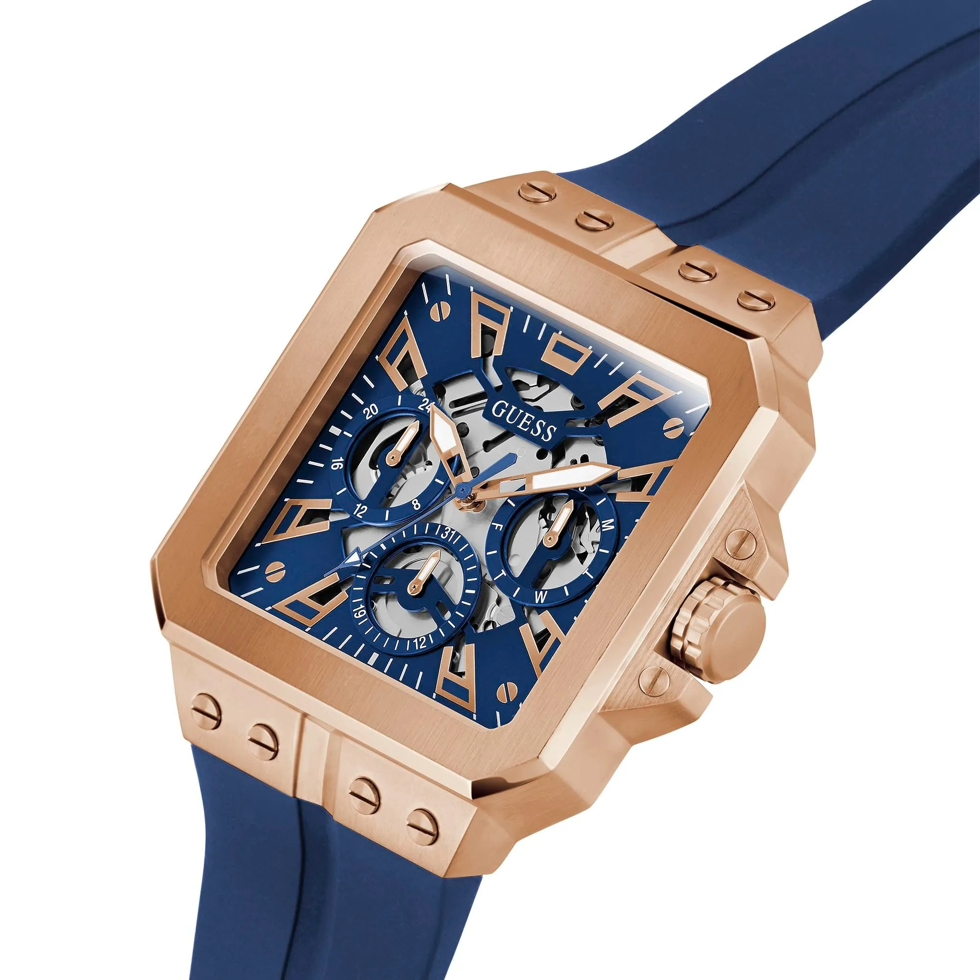 Guess Men's Watch Rose Gold Tone Case Quartz