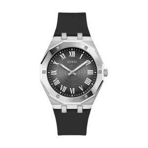 Guess Men's Watch Silver Tone Case Quartz