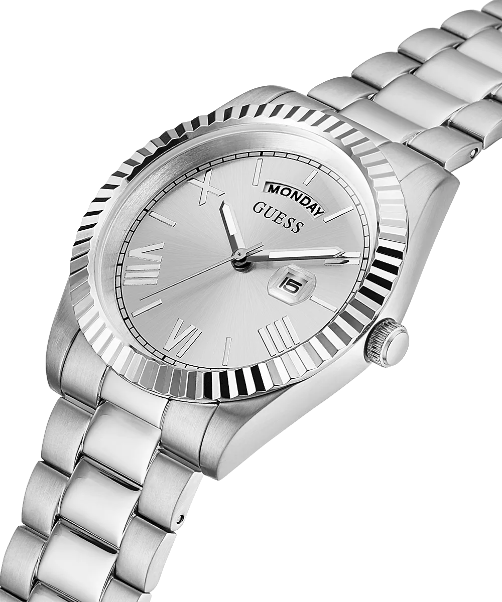 Guess Silver Tone Stainless Steel Men's Watch GW0265G6