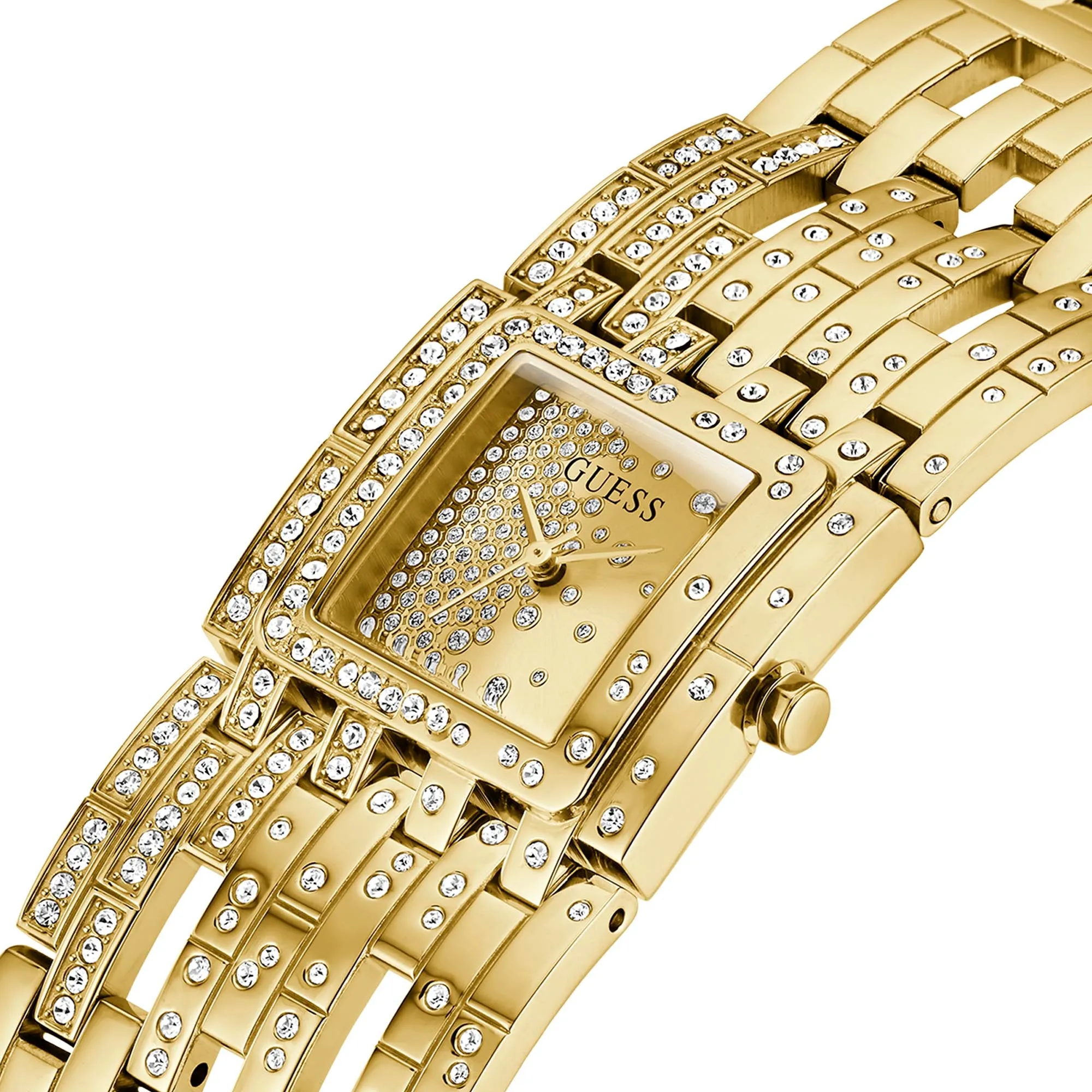 Guess Women's Watch Gold Tone Case Quartz