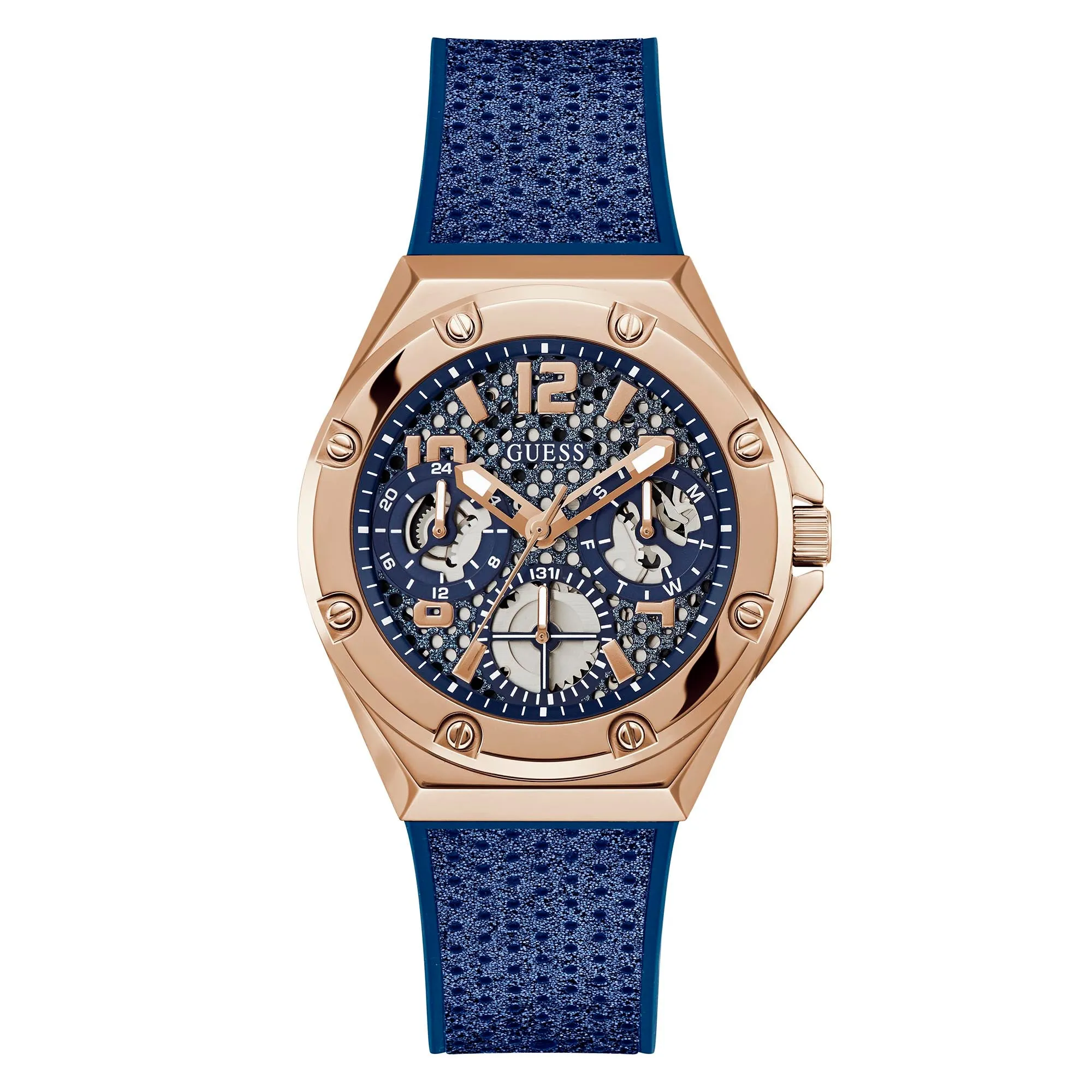 Guess Women's Watch Rose Gold Tone Case Quartz