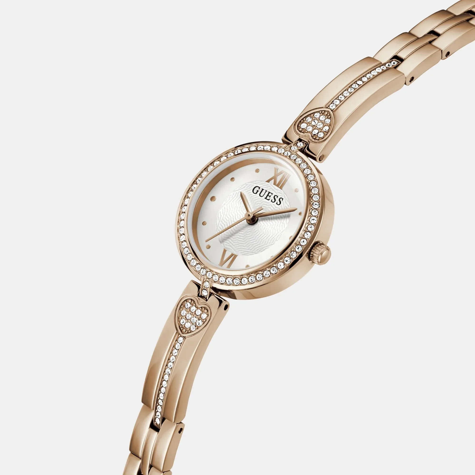 Guess Women's Watch Rose Gold Tone Case Quartz