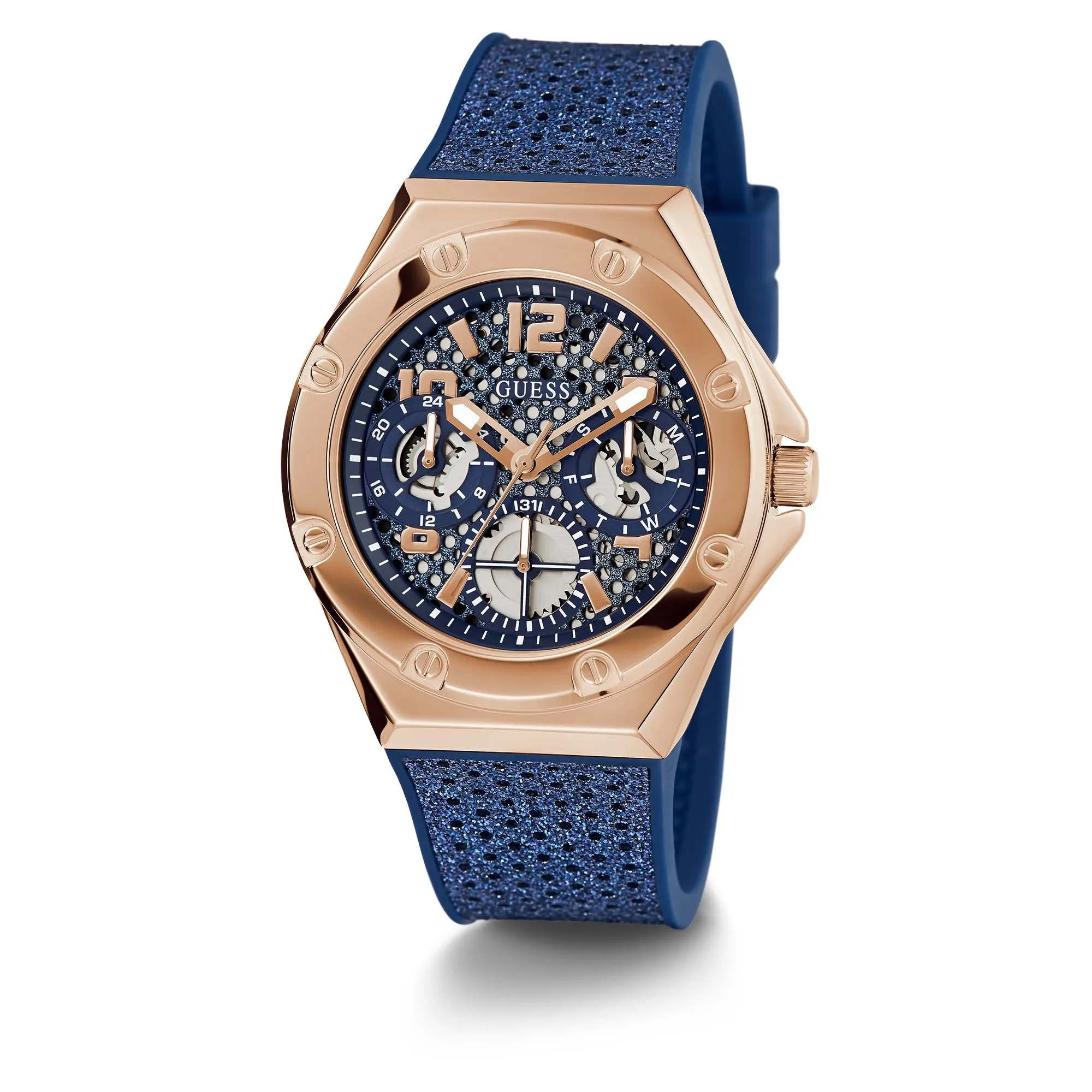 Guess Women's Watch Rose Gold Tone Case Quartz
