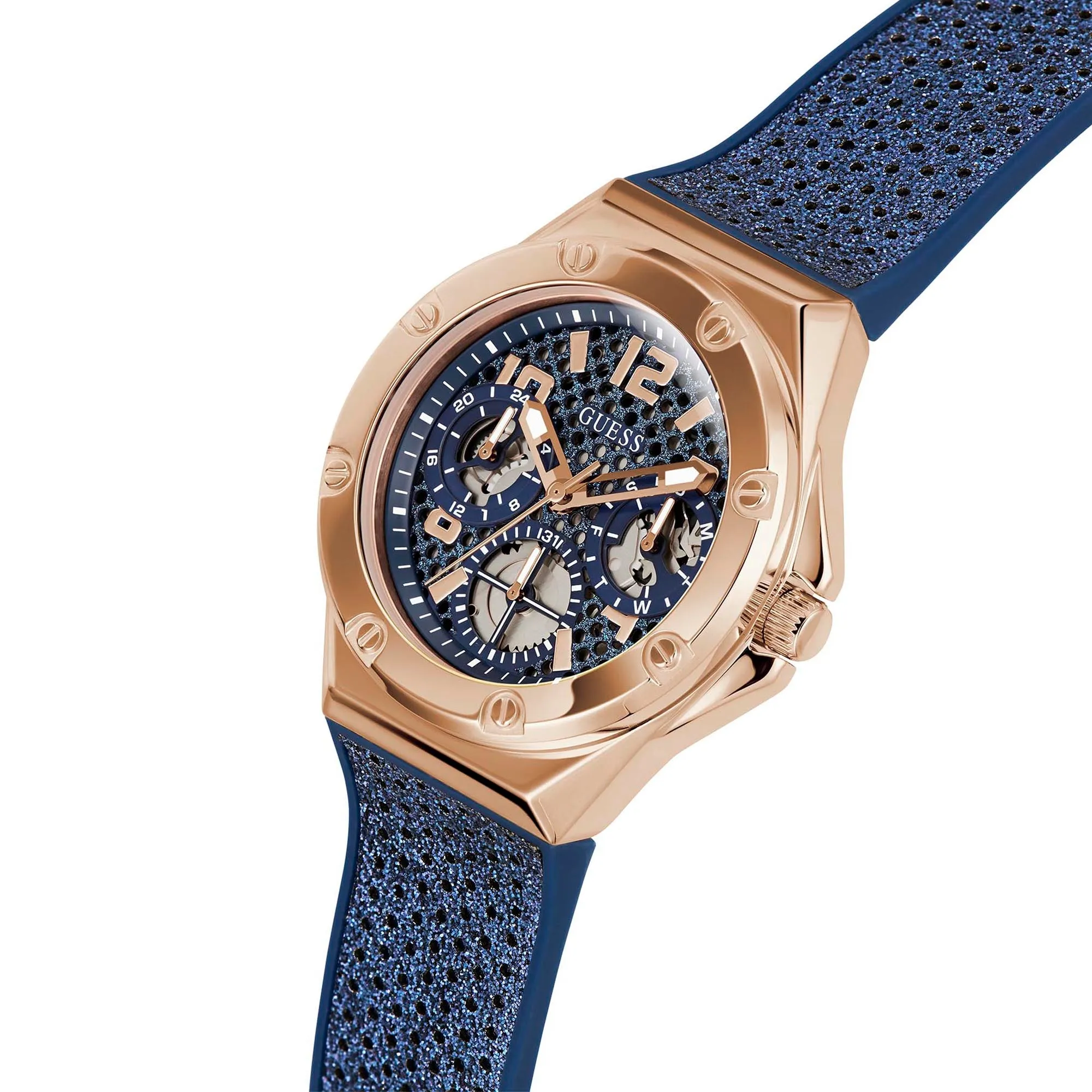 Guess Women's Watch Rose Gold Tone Case Quartz