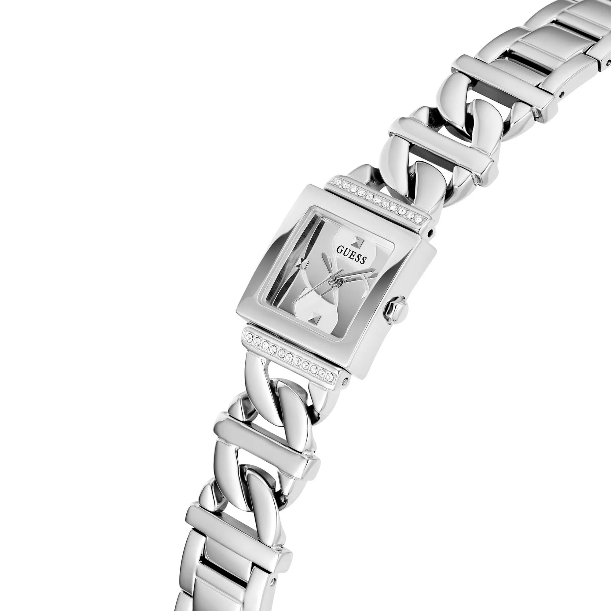 Guess Women's Watch Silver Tone Case Quartz