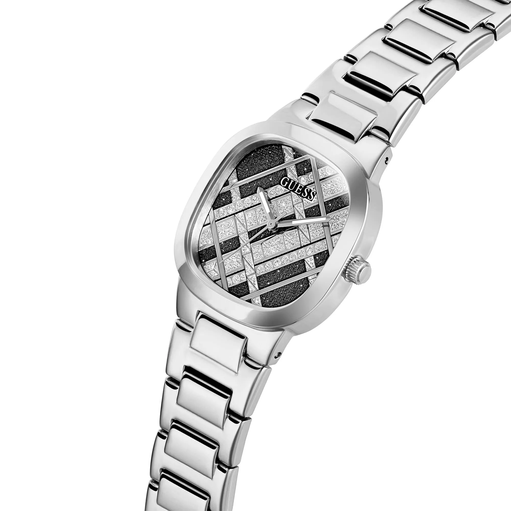 Guess Women's Watch Silver Tone Case Quartz