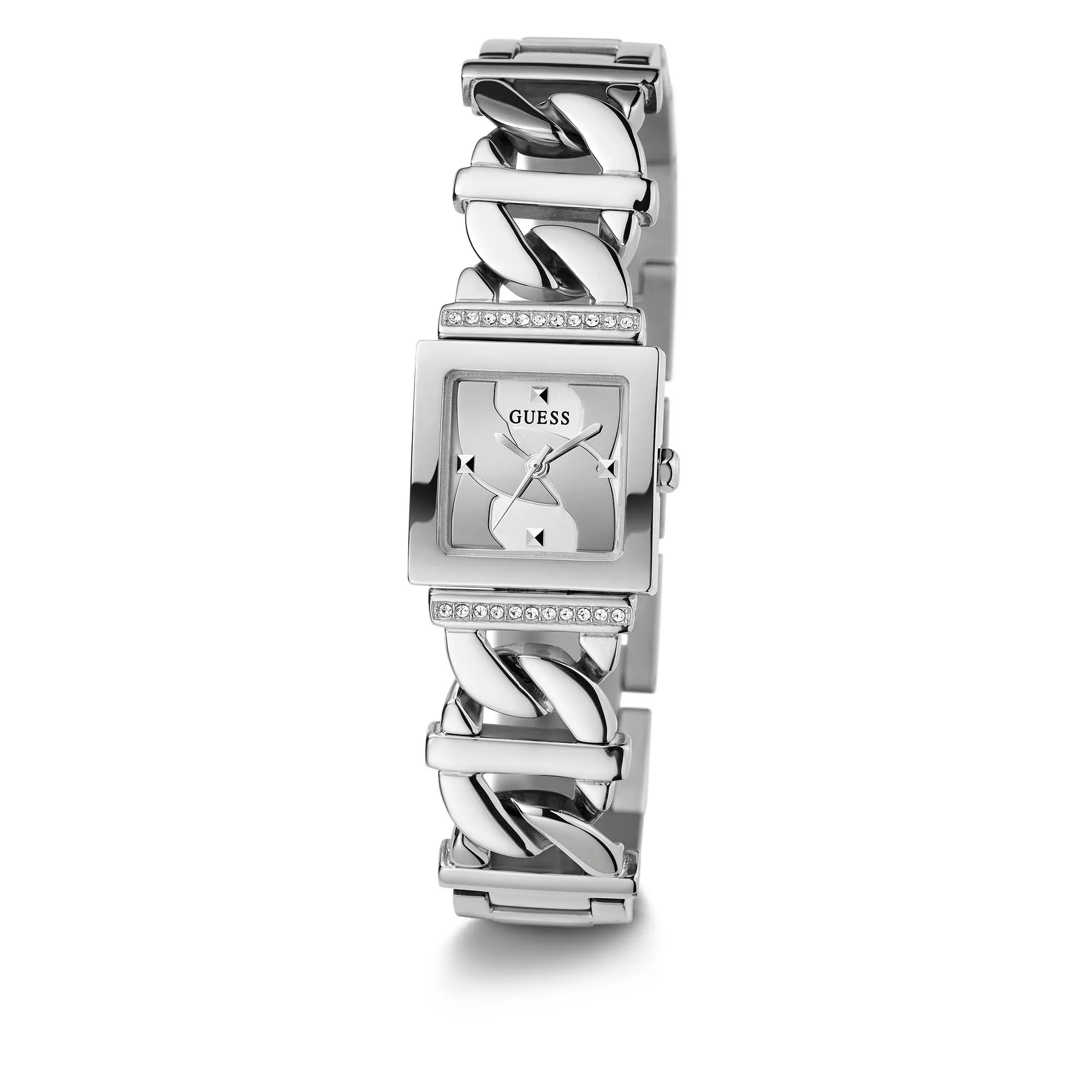 Guess Women's Watch Silver Tone Case Quartz