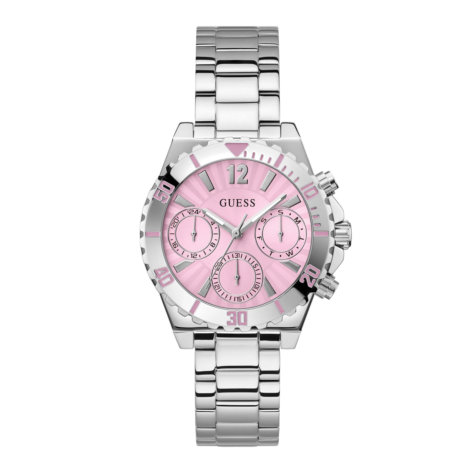 Guess Women's Watch Silver Tone Case Quartz