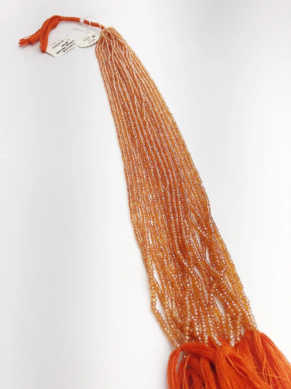 HALF OFF SALE - Coated Coraline Gemstone Beads, Full Strand, Semi Precious Gemstone, 13"