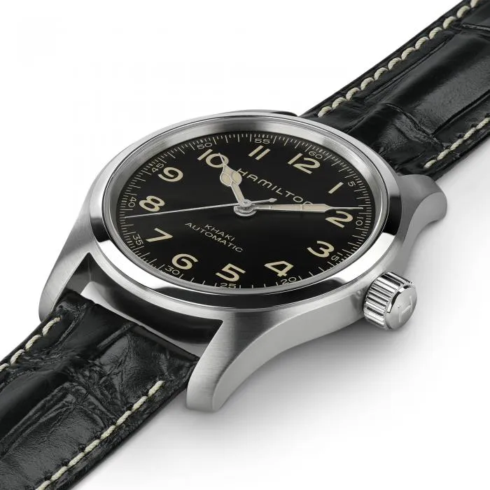 Hamilton Khaki Field Murph Auto 42mm on leather