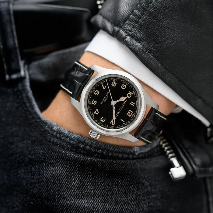 Hamilton Khaki Field Murph Auto 42mm on leather