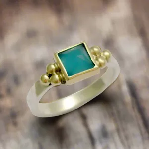 Hammered Gem Ring - Here for You.