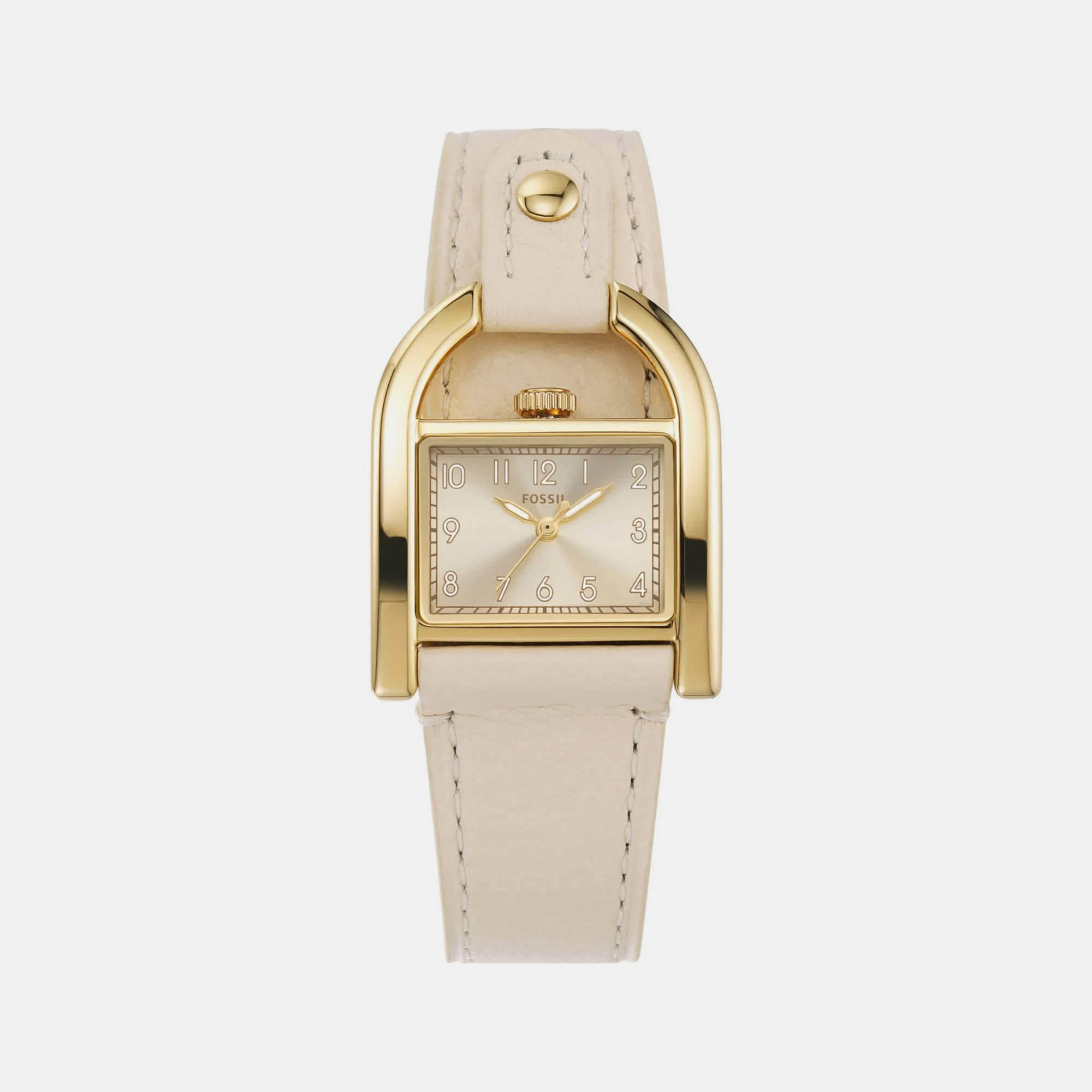 Harwell Women Quartz Gold Dial Analog Leather Watch ES5280