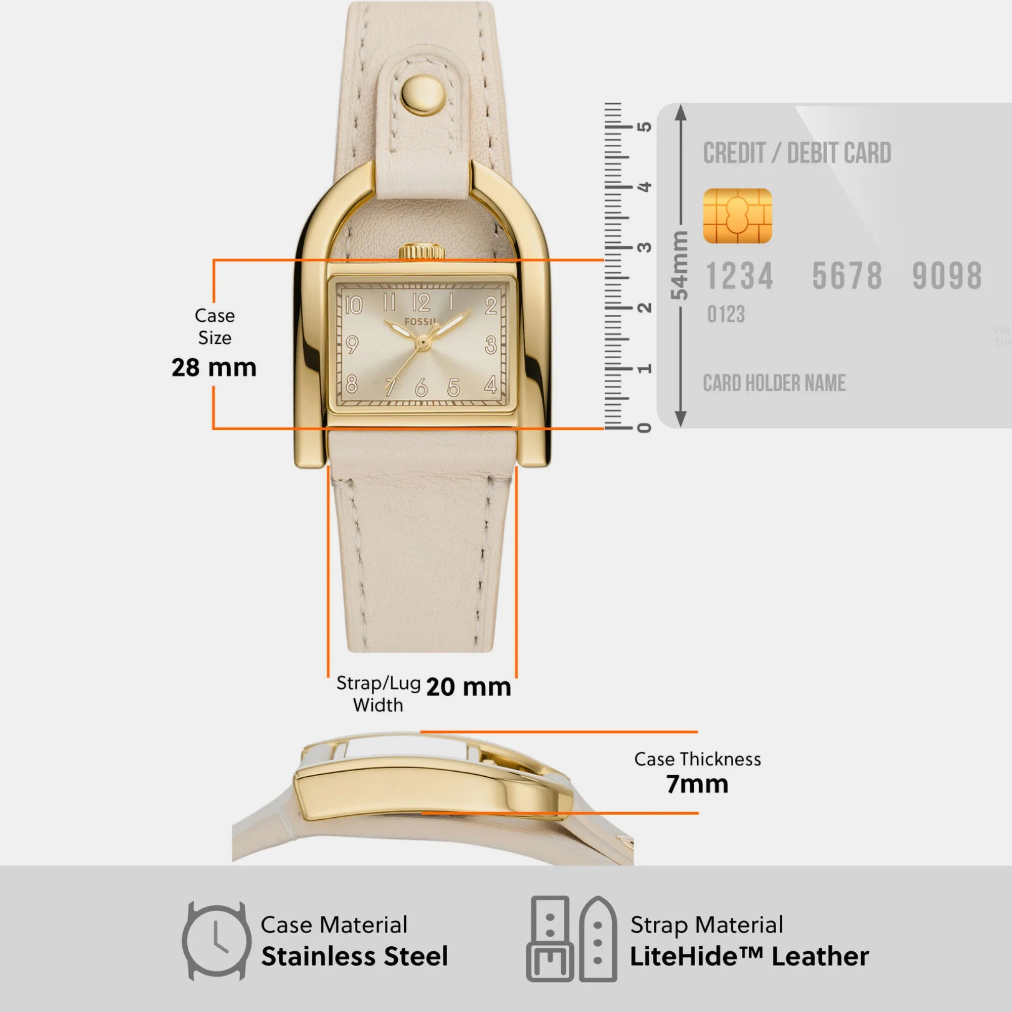 Harwell Women Quartz Gold Dial Analog Leather Watch ES5280