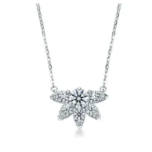 Hearts On Fire 18k White Gold Aerial Sunburst Pendant Diamond Necklace