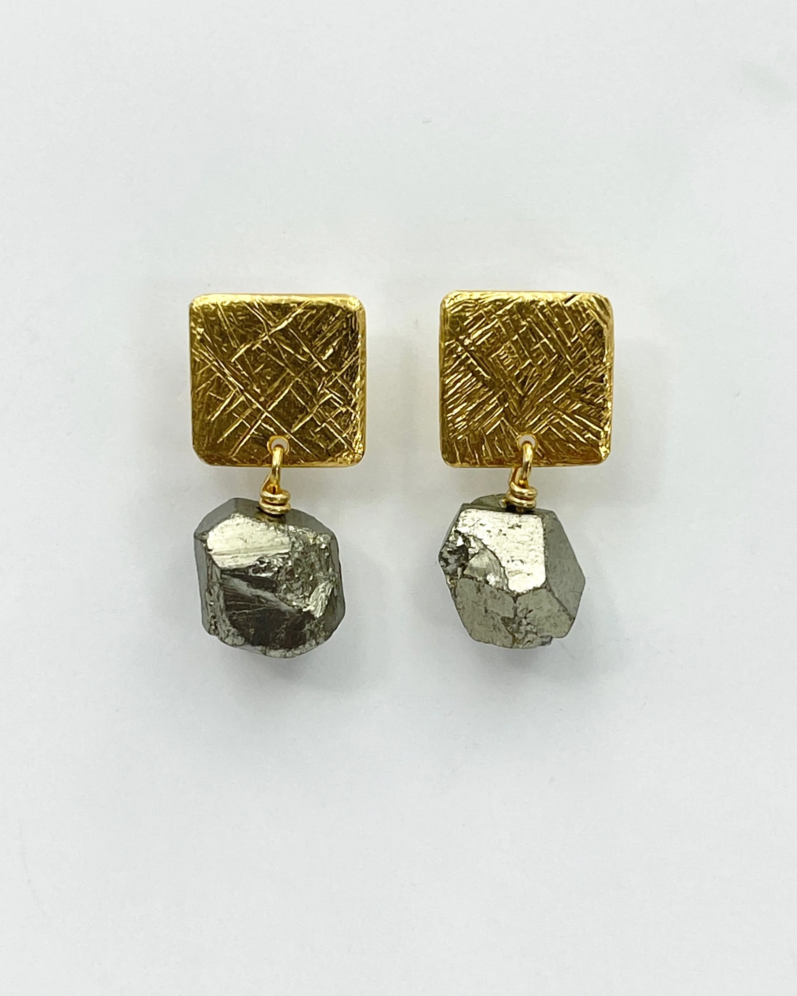 Heather Guidero Carved Small Tab Post Earrings