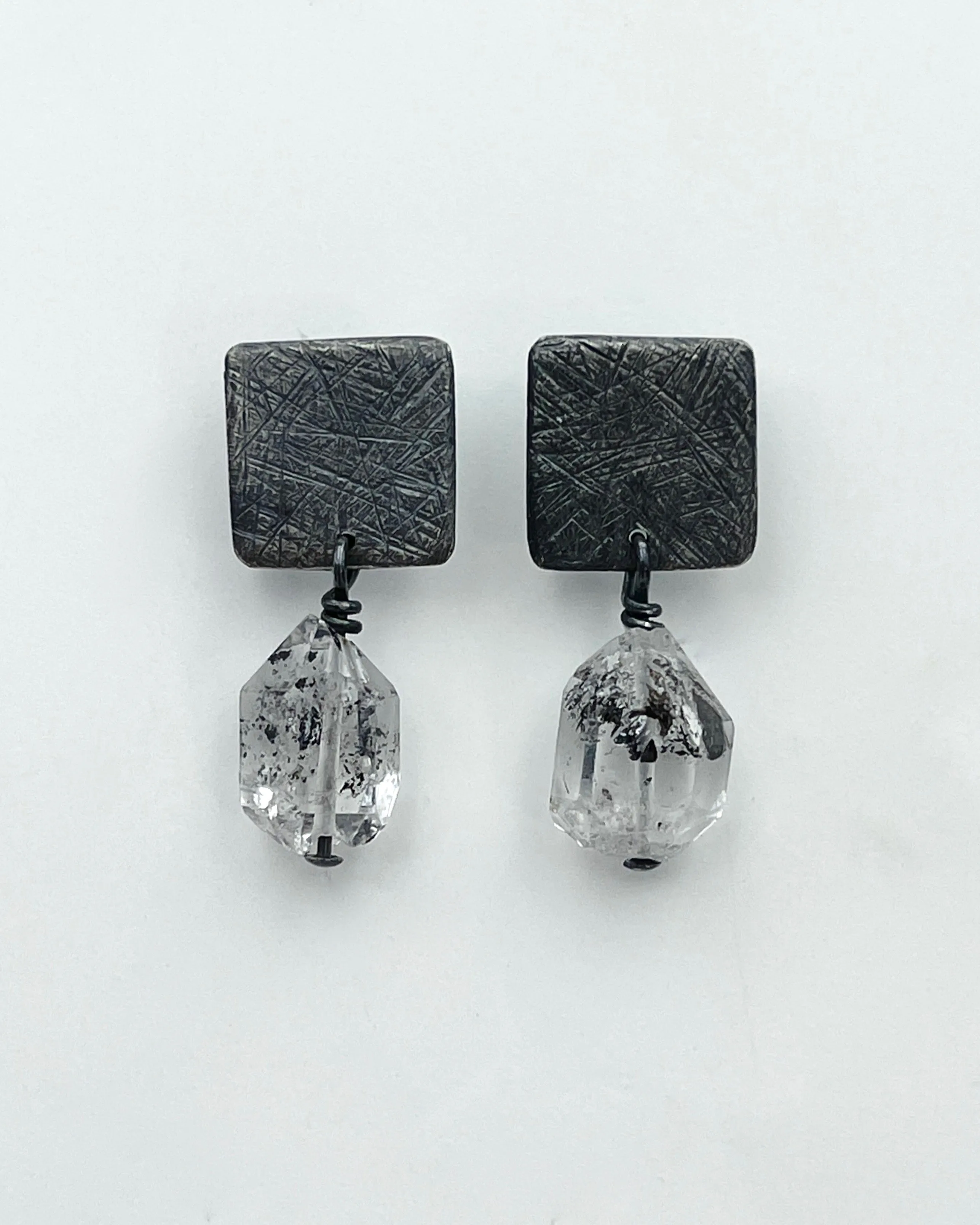 Heather Guidero Carved Small Tab Post Earrings