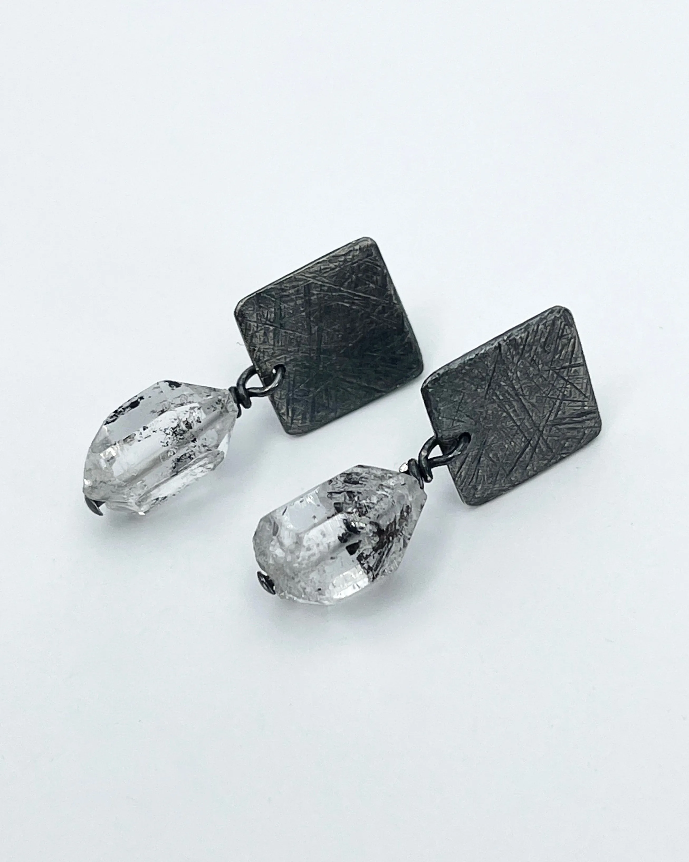 Heather Guidero Carved Small Tab Post Earrings