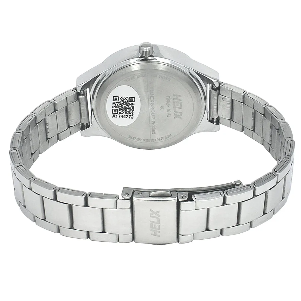 Helix By Timex Green Round Analog Stainless Steel Watch Women -TW049HL07