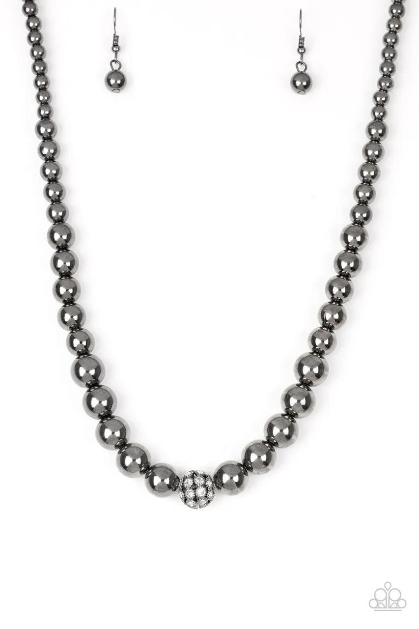 High-Stakes Fame Black Paparazzi Necklace