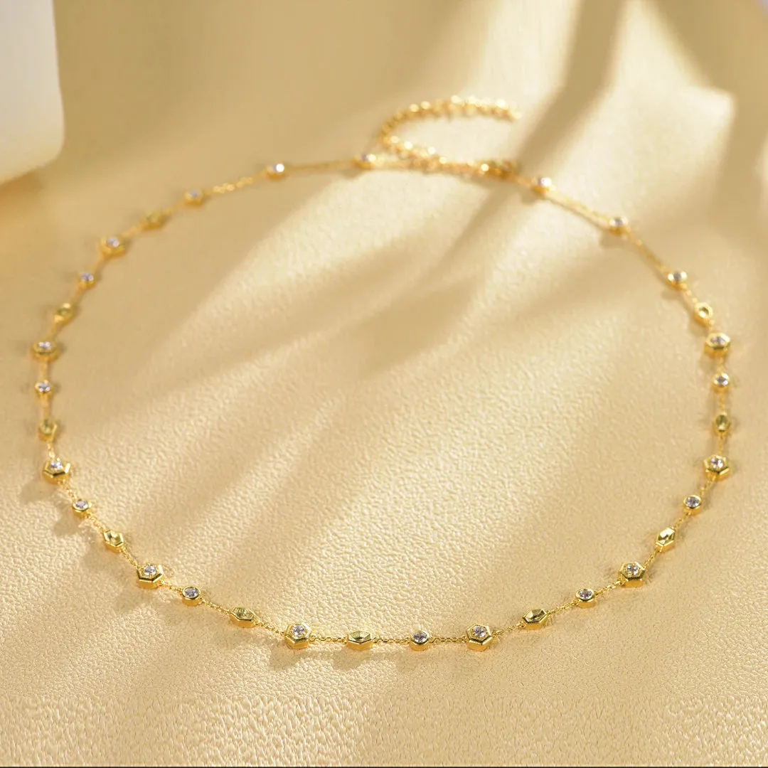Honeycomb Necklace Life With MaK’s Honeycomb Bee Kind Jewelry Collection