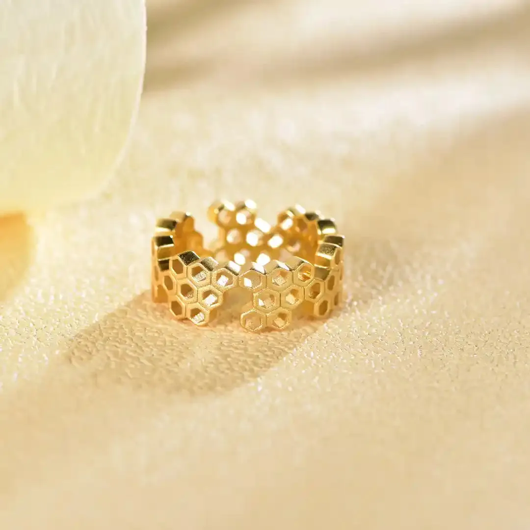 Honeycomb With Honey Ring Earrings Necklaces Bracelet Jewelry Sets designed by Life With MaK