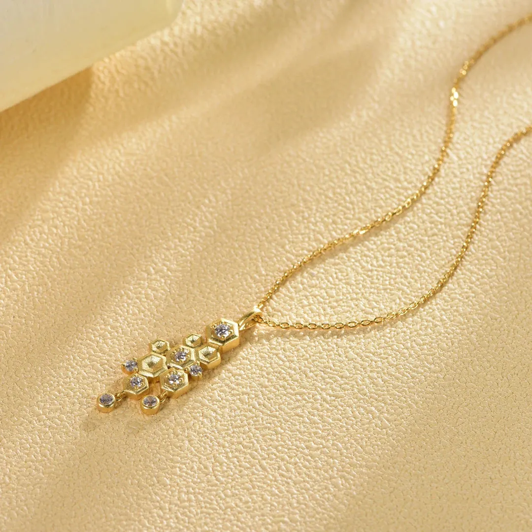 Honeycomb With Honey Ring Earrings Necklaces Bracelet Jewelry Sets designed by LifeWithMaK