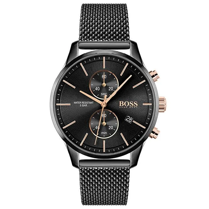 Hugo Boss Associate Black Mesh Men's Watch 1513811