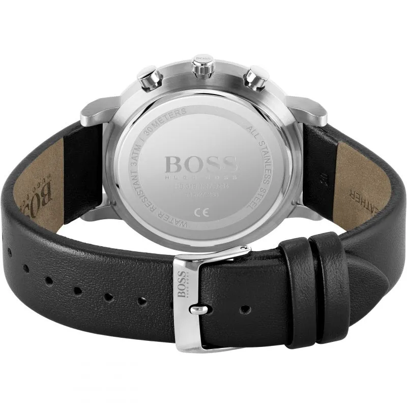 Hugo Boss Integrity Black Leather Men's Watch 1513777