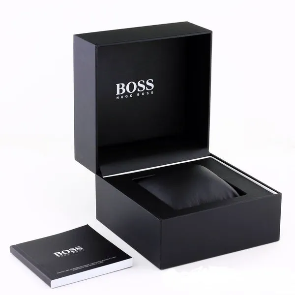Hugo Boss Integrity Black Leather Men's Watch 1513777