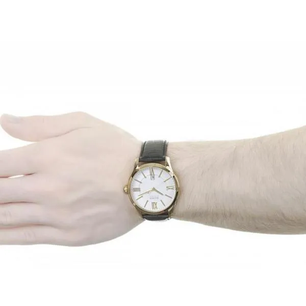 Hugo Boss White Dial Leather Strap Men's Watch 1513020