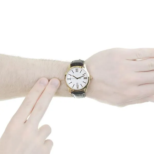 Hugo Boss White Dial Leather Strap Men's Watch 1513020