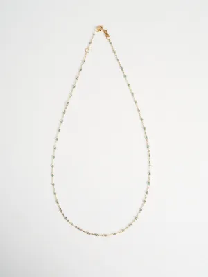 ice bead necklace - yellow gold