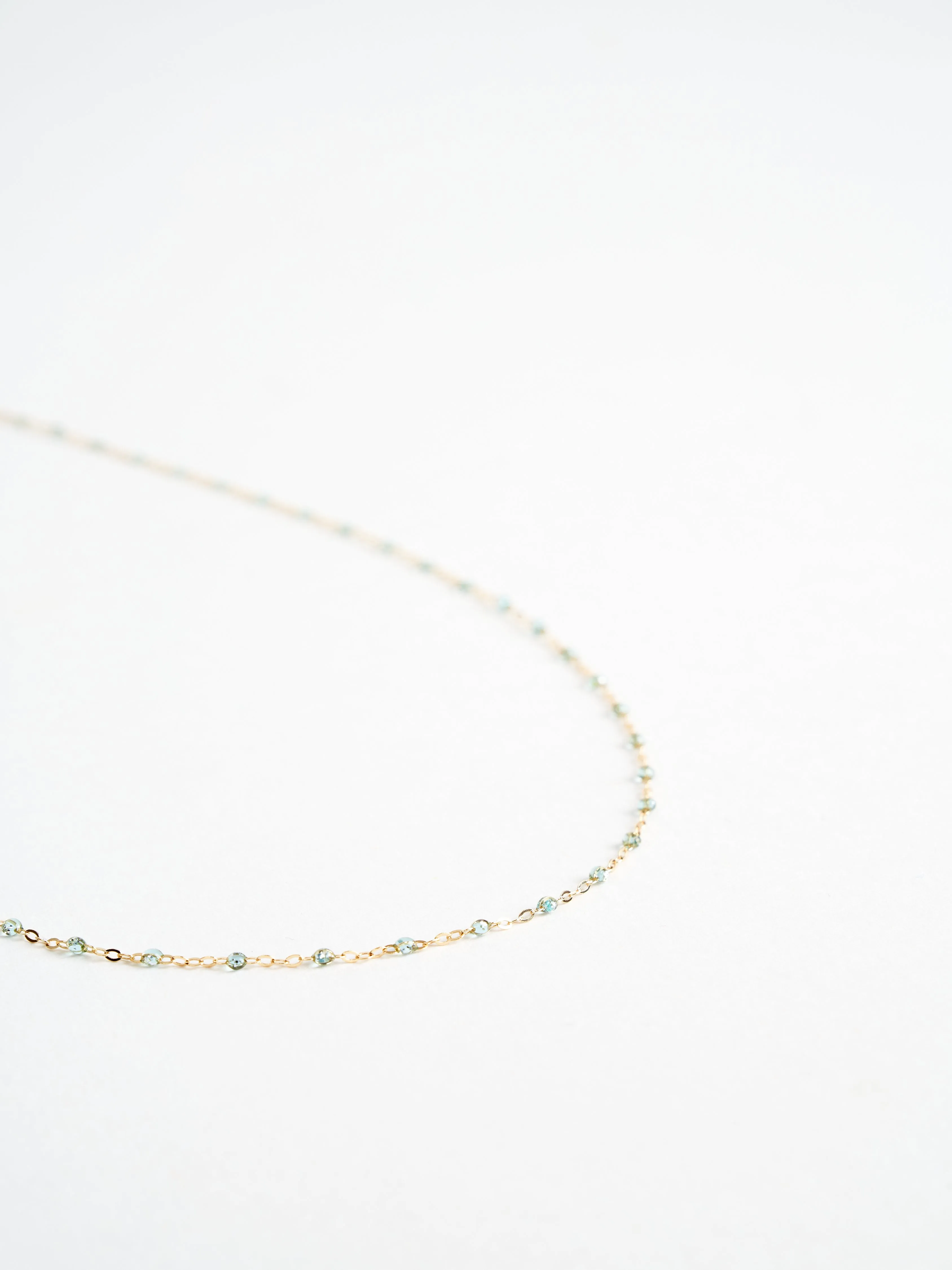 ice bead necklace - yellow gold