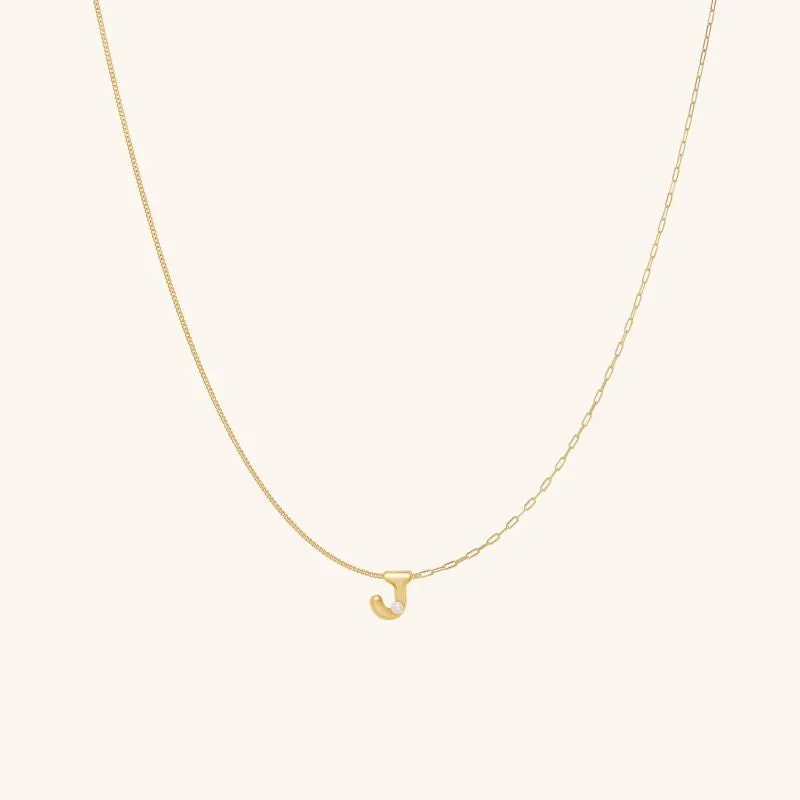 Imprint Mini Letter Necklace
