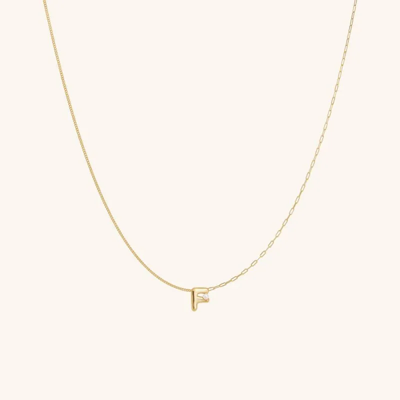 Imprint Mini Letter Necklace