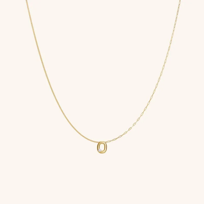 Imprint Mini Letter Necklace