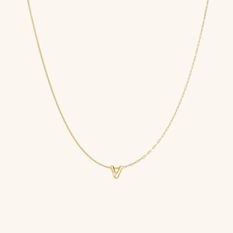 Imprint Mini Letter Necklace