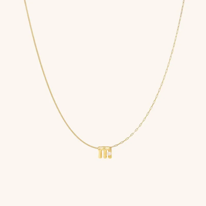 Imprint Mini Letter Necklace