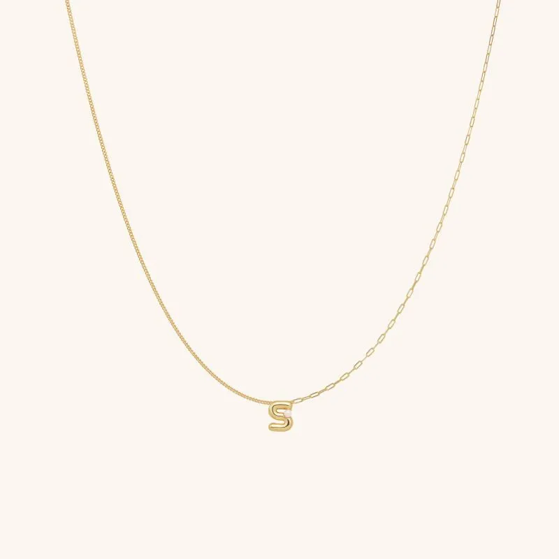 Imprint Mini Letter Necklace