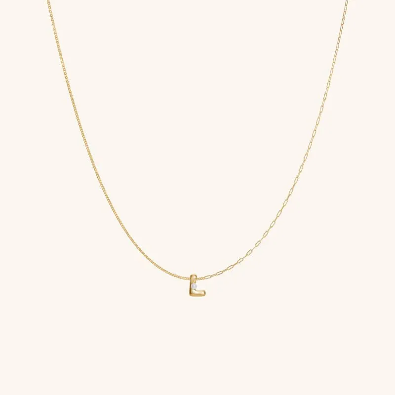 Imprint Mini Letter Necklace