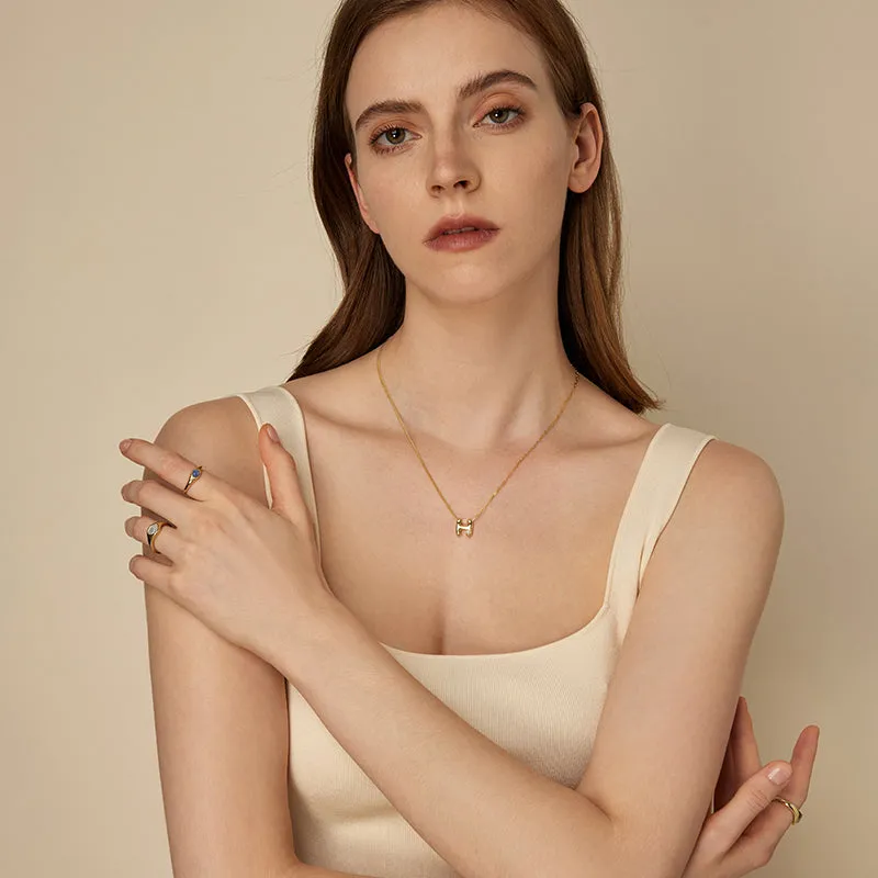 Imprint Mini Letter Necklace