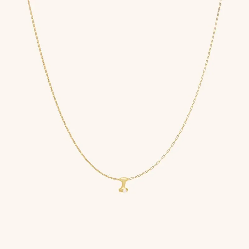 Imprint Mini Letter Necklace