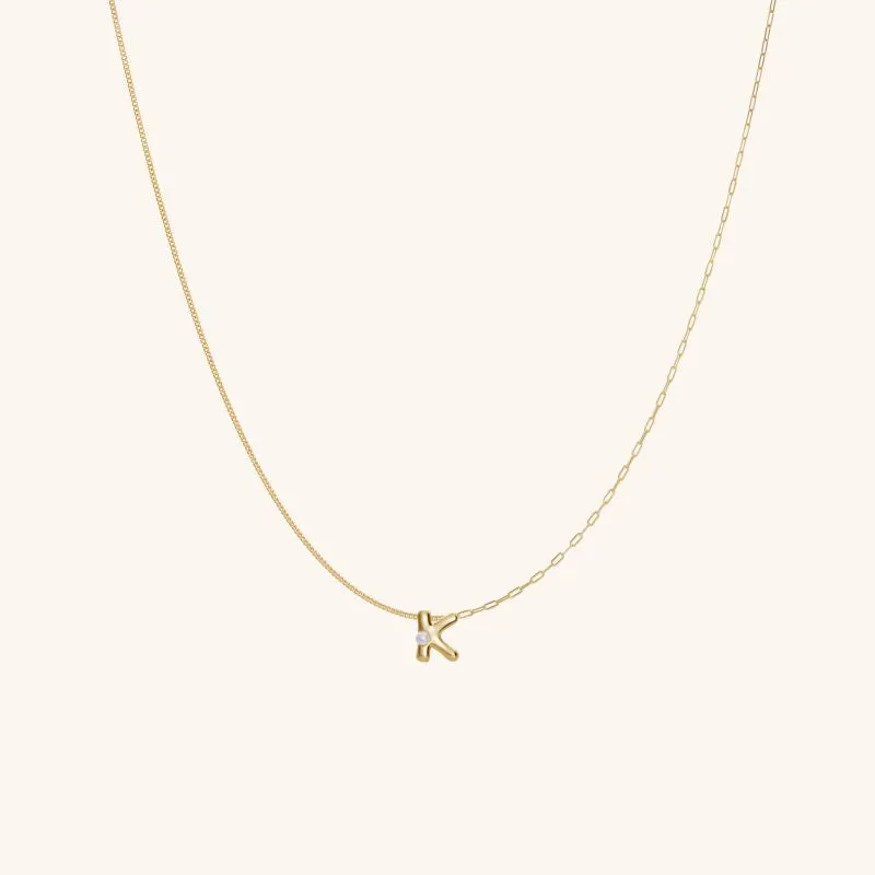Imprint Mini Letter Necklace